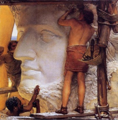 Römische Bildhauer, 1877 von Lawrence Alma Tadema